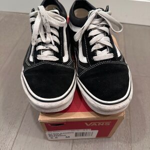 Vans Red and Tan Shoe Box with White Labeling